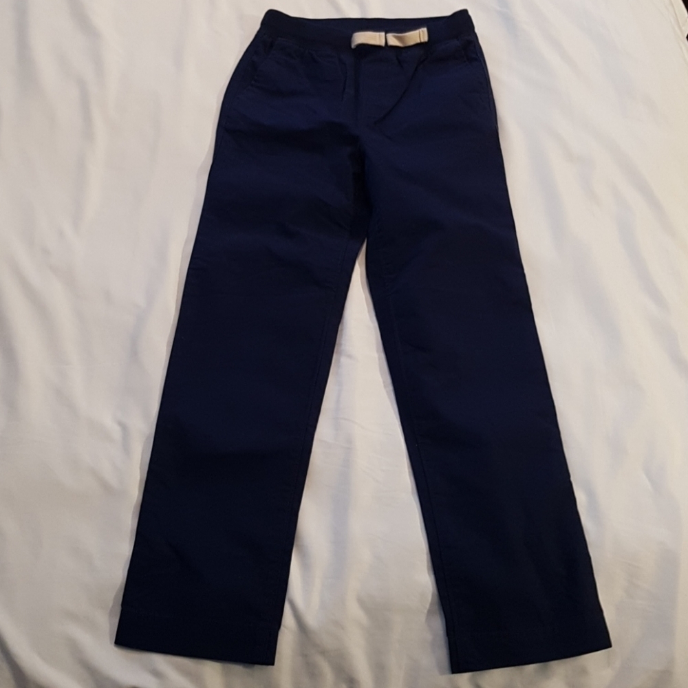 Lands End boys soft waist, slim pull on pants slim size 7